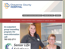 Tablet Screenshot of cheyennecountyhospital.com